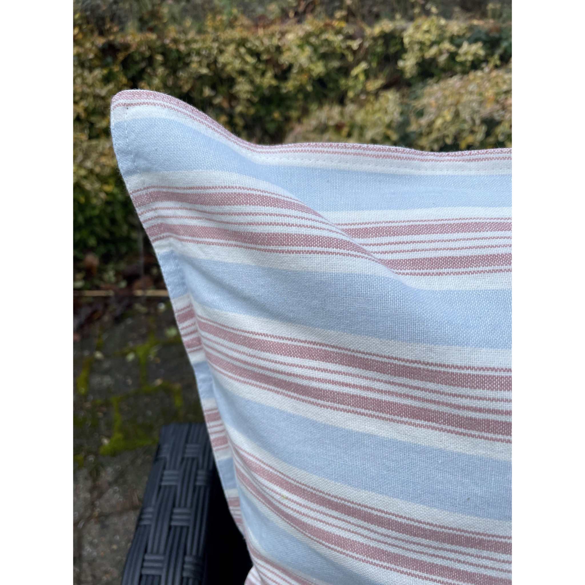 Pudebetræk - Chambray/rose/white
