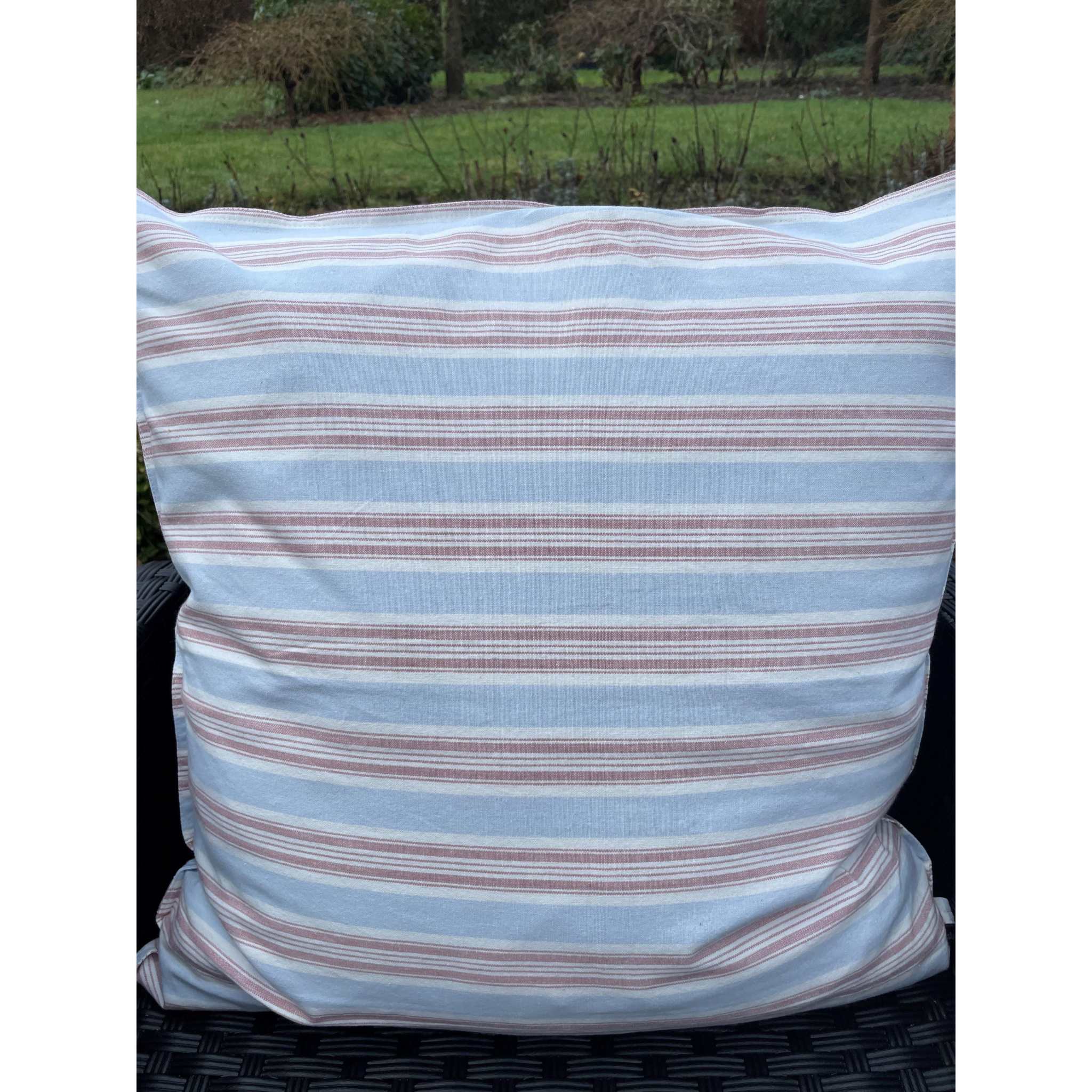 Pudebetræk - Chambray/rose/white