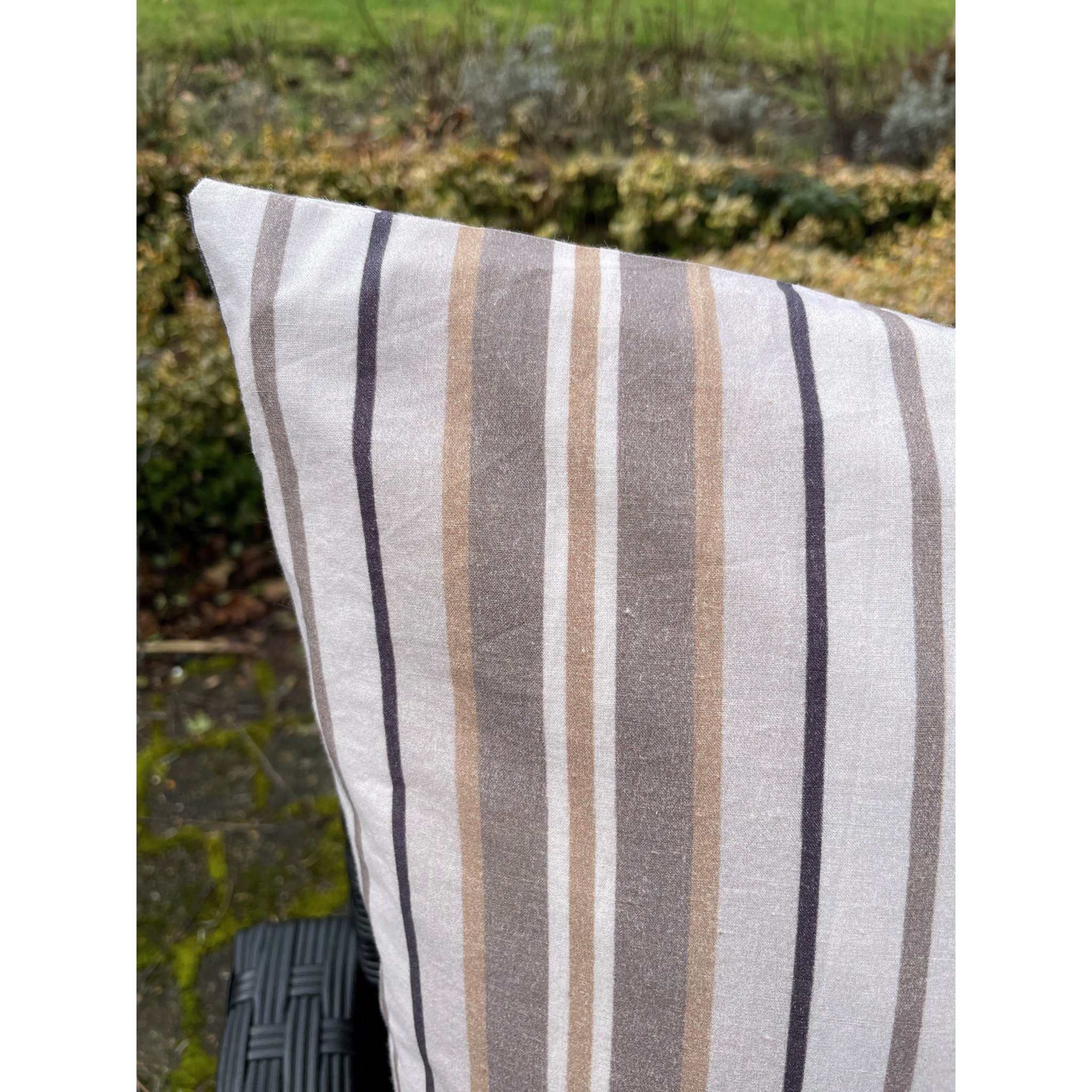 Pudebetræk - Brown/naturel