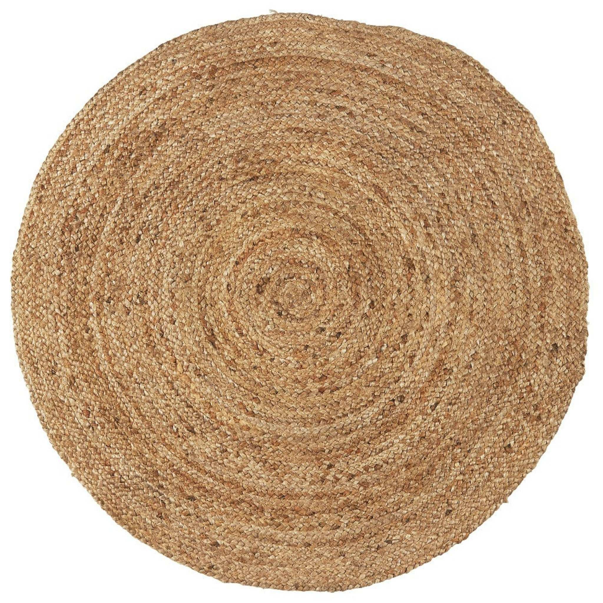 Jutetæppe Ø 120 cm