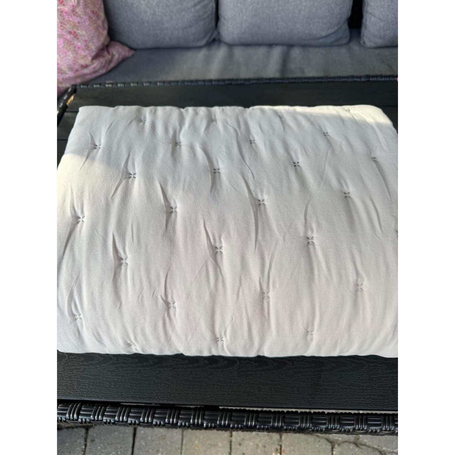 Quilt tæppe i Beige til terrassen