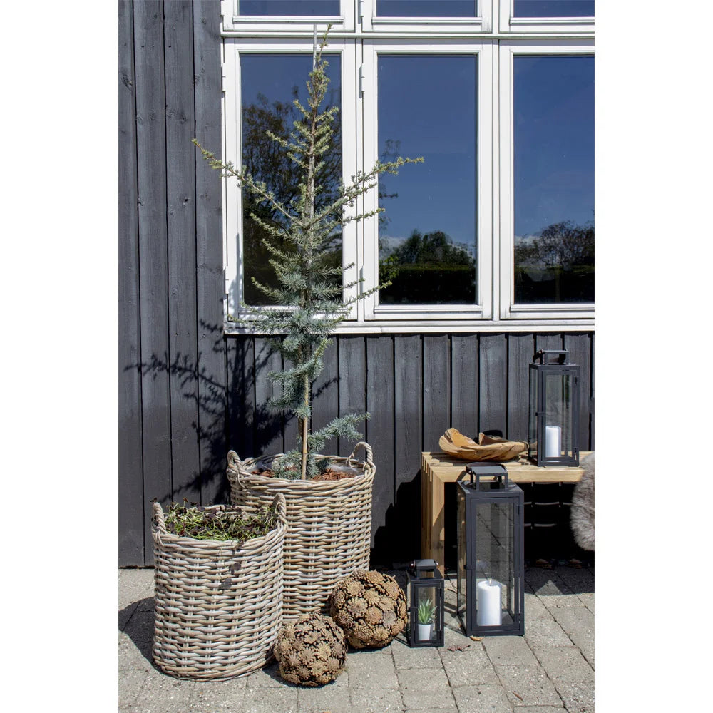 Kurvesæt i Rattan på terrasse
