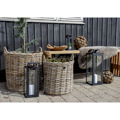 Kurvesæt i Rattan på terrasse