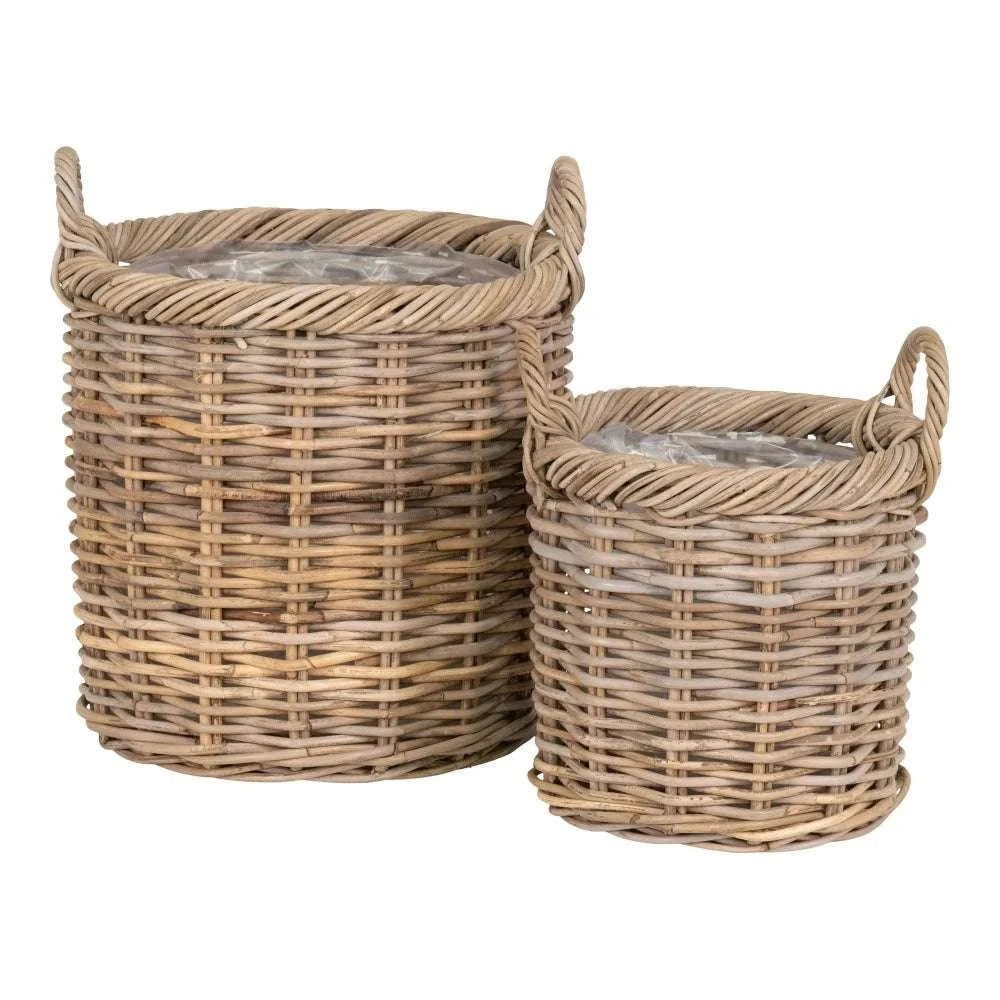 Rattan kurve med plastik for 