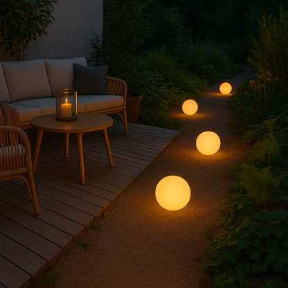 Lifton LED Havelampe - sæt med 3 størrelser - perfekt til din terrasse indretning