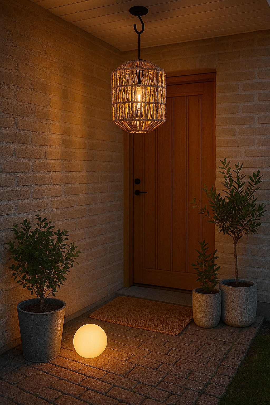 Batteri lampe  til terrasse og altan - perfekt til uderums hygge