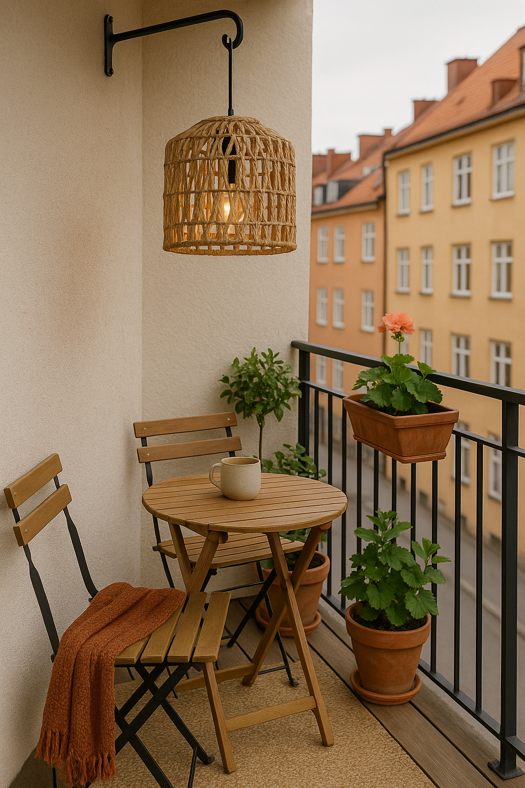 Batteri lampe  til terrasse og altan - perfekt til uderums hygge
